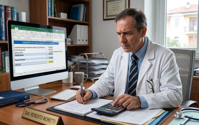 Calcola il costo di acquisizione pazienti